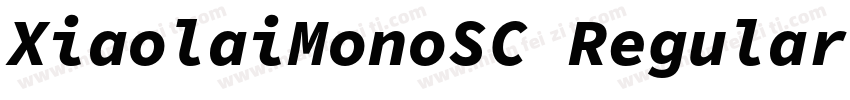 XiaolaiMonoSC Regular字体转换